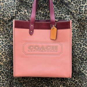 Coach field tote Colorblock with Coach badge
